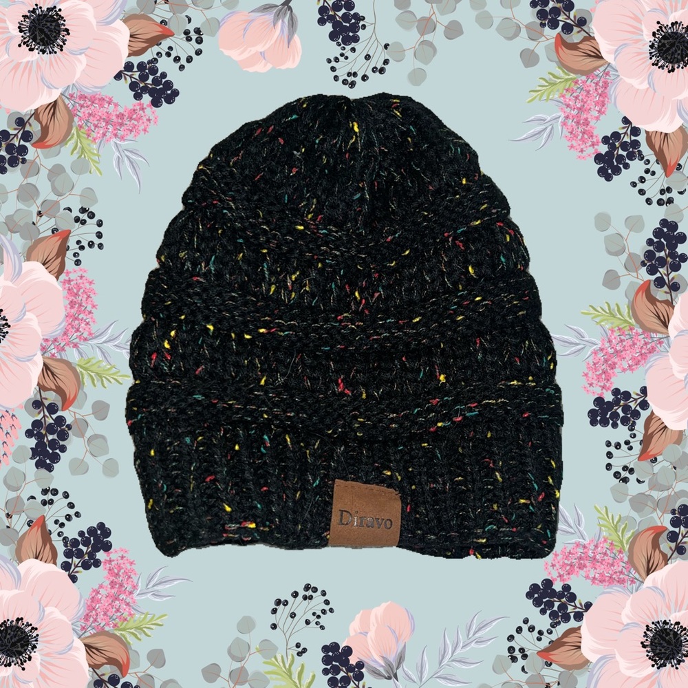 Black diravo beanie
